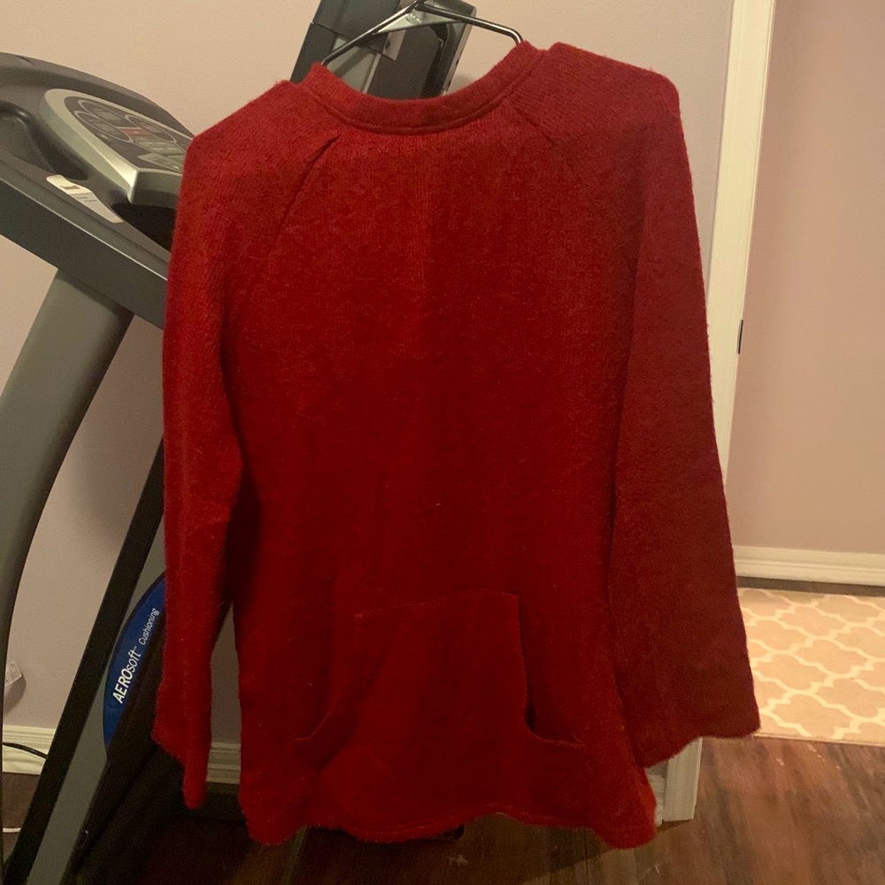 Red Tunic Sweater